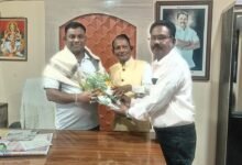 Photo of डॉक्टरेट सन्मानाबद्दल कंकडालवार यांचा राष्ट्रवादी काँग्रेस शरद पवार पक्षाचे नेत्यांकडून सत्कार…!
