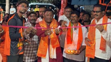 Photo of हनुमान जन्मोत्सवदिनी रामय्यापेठा येथील हनुमान मंदिराचे लोकार्पण सोहळा संपन्न….!